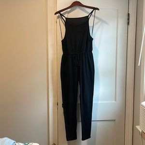H&M black sweater material jumpsuit
